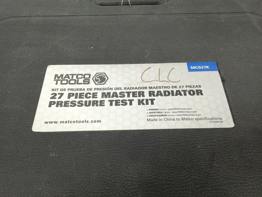 Matco Tools  Piece Master Raiator