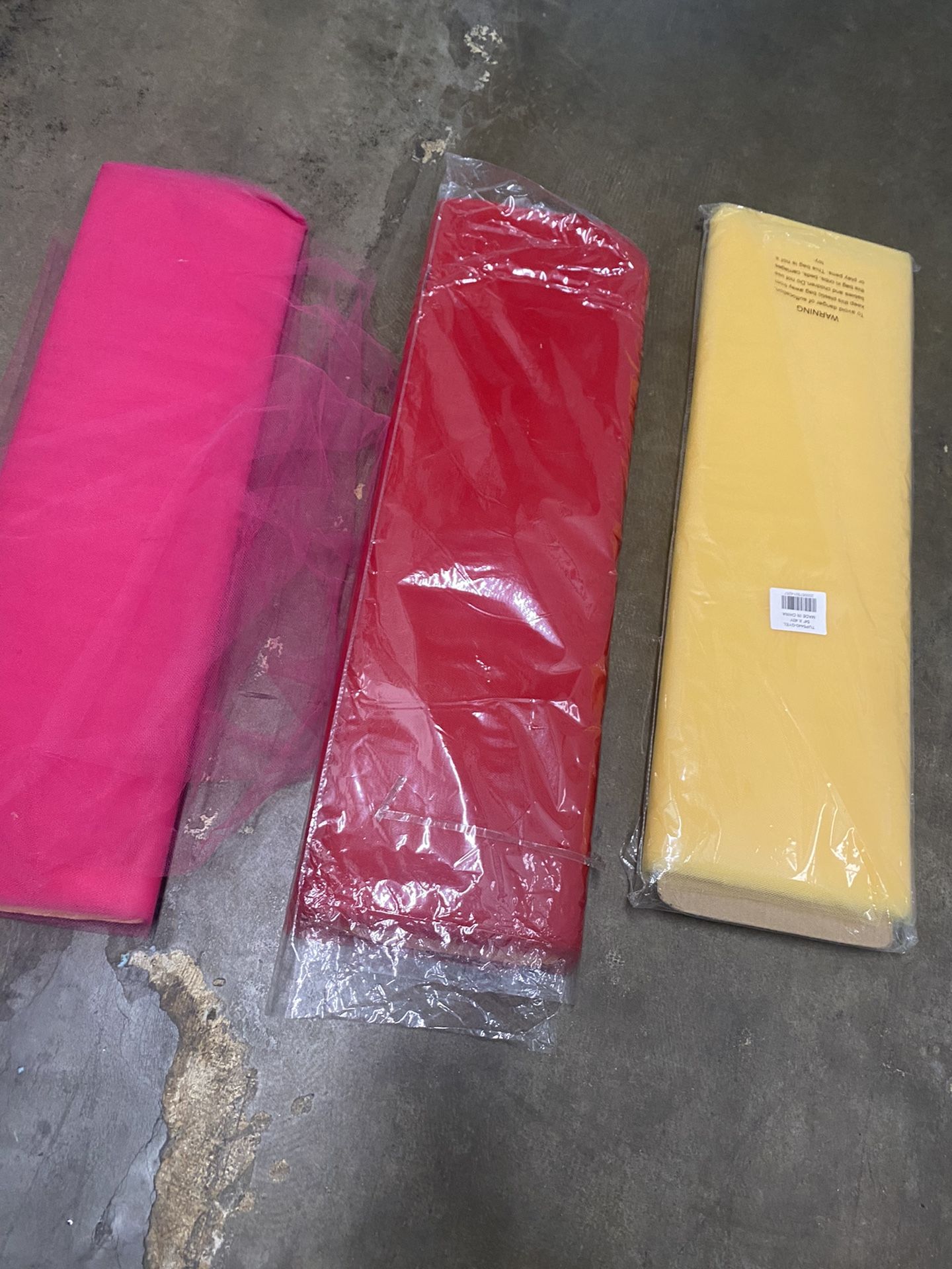 3 Rolls Of Tulle