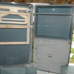Antique Large Wardrobe Steamer Trunk from Oshkosh Trunk Company