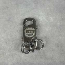 OEM Jeep Grille Quick Change Keychain Multi Key Ring Holder Gunmetal