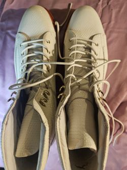 Marc Nolan white leather boots