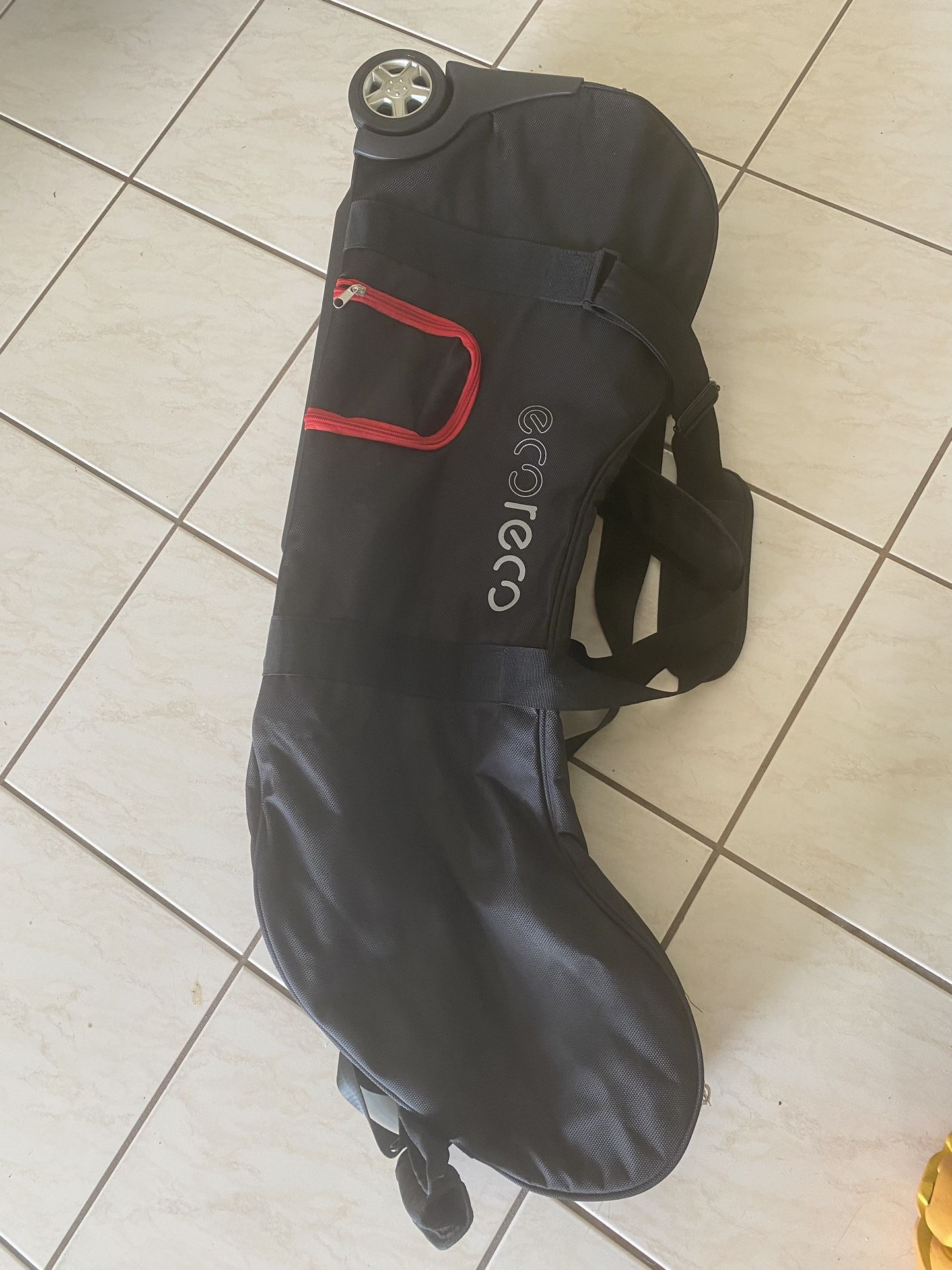 Scooter travel bag on wheels, laptop backpack