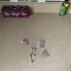 Pink Butterfly Croc Charms
