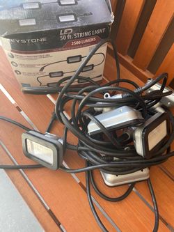 Keystone 2500 L  50 ft  outdoor work string lights