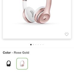 Beats Solo Bluetooth Wireless All-Day On-Ear Headphones - Rose Gold