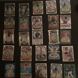 Lot Of 25 2021 Panini Prizm Baseball Cards 1 Auto, Multiple Rookies, And More