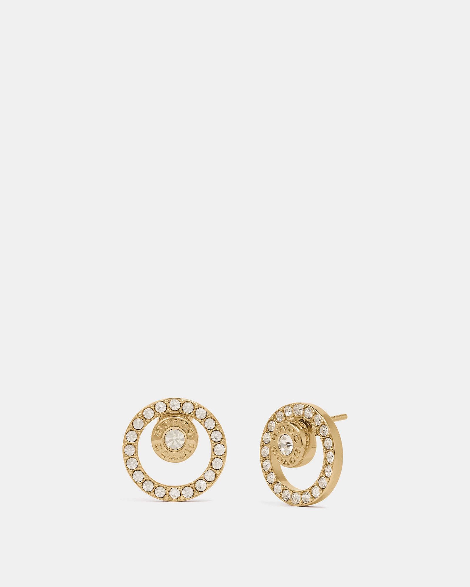 Coach : Open Circle Halo Stud Earrings