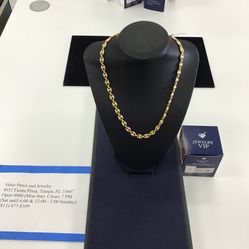 Round Puffed Chain 14 K - 14.4 G 