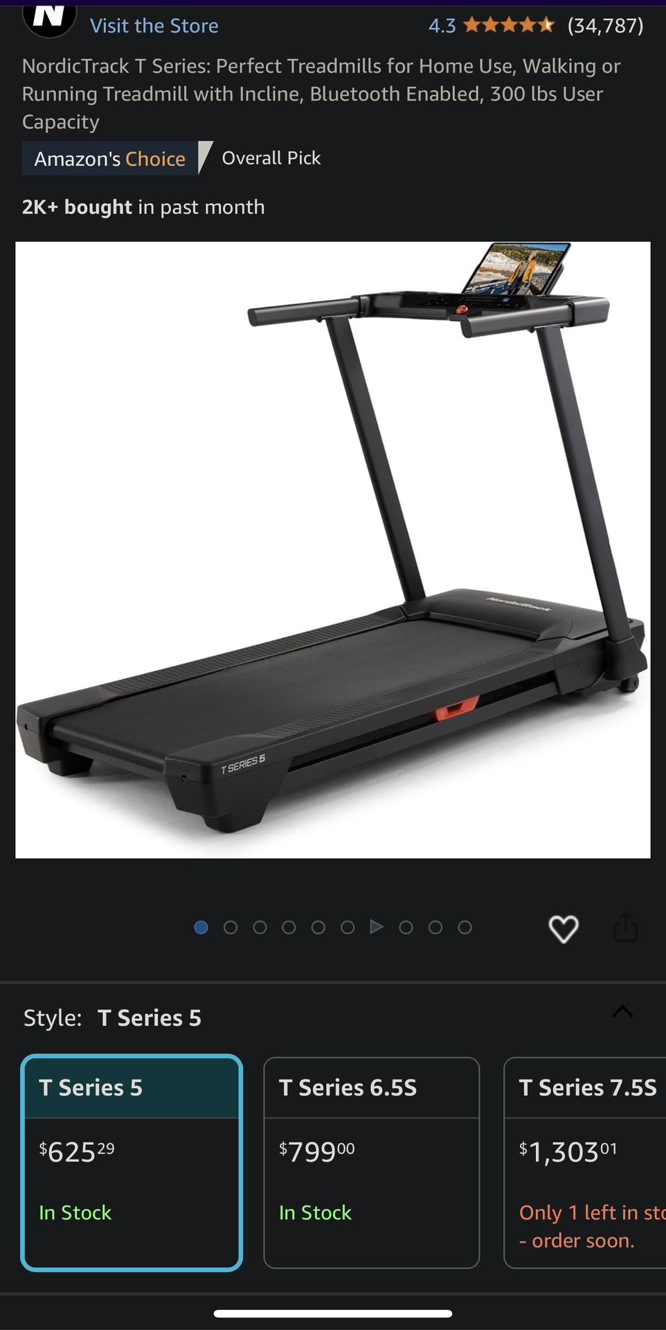 NordicTrack T Series 5 Treadmill β Brand New, Sealed!