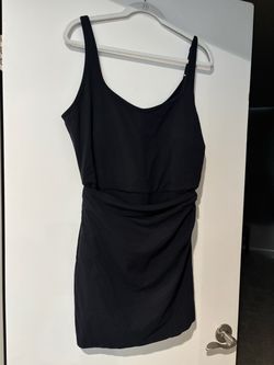 New YBP by Abercrombie- Black Mini Dress with Ruched Waist
