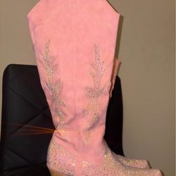 Pink Diamond Shimmery Boots 