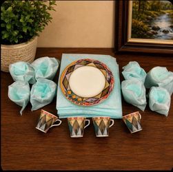 Sasaki “Palazzo” dinnerware designed by Paula Zanger (porcelain, made in Korea)