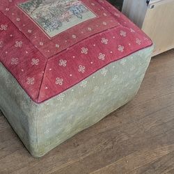 Vintage Bohemian Ottoman