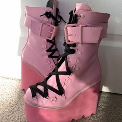 Pink Traitor Boots - Size 7