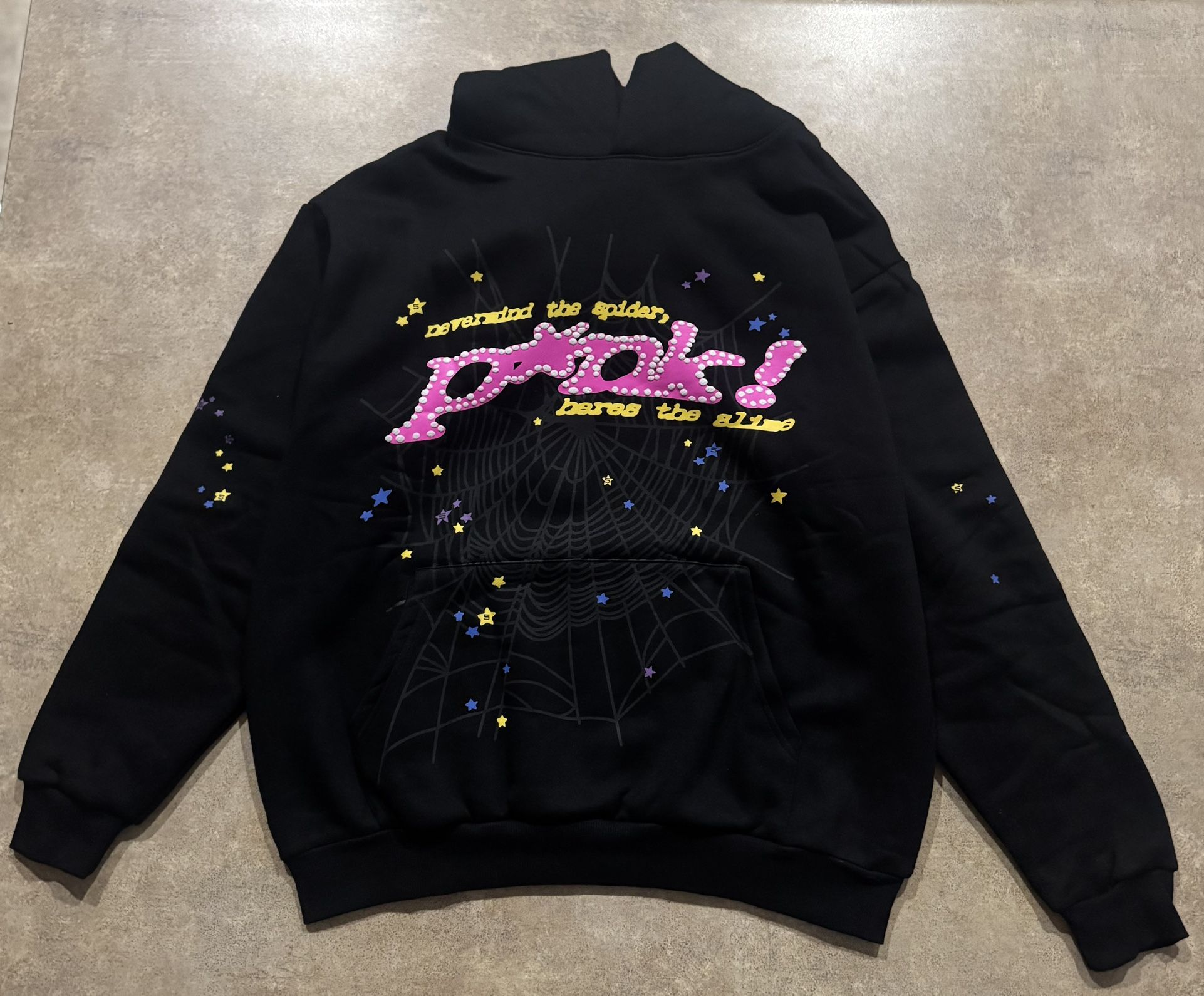 Sp5der P*nk Hoodie ‘Black’