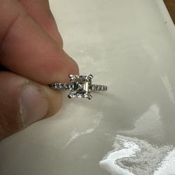 Natural Diamond Emerald Cut Ring 1.31 Carats 