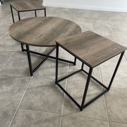 Coffee Table With Two End Tables