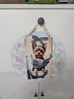 Yorkie Hanging Decoration - Handmade