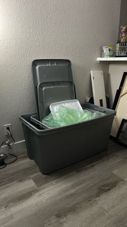 ( 2 ) 50 Gallon Sterilite Storage Bins