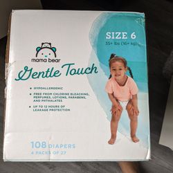 Mama Bear Size 6 Diapers 108 Count - New