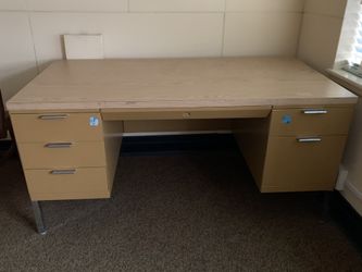 Midcentury Office desk by Steel Case