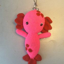 Keychain  de Ajolote llavero tejido a mano artesanal