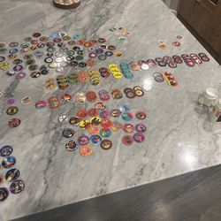 Large 1990’s POGS Lot of 186 Hardee’s Apollo 13 Rocket