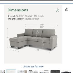 Used HONEYBAY L-Shaped Couch