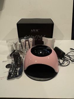 Azure Beauty UV/LED Gel Nail Curing Lamp and Gel Nail Polish Starter Kit and Accessories