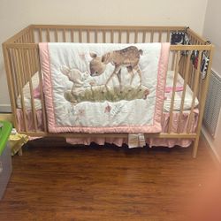 IKEA SNIGLAR Baby Crib With Mattress 