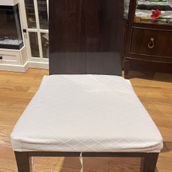 Espresso Lacquered Dining Chairs Set Of 6 