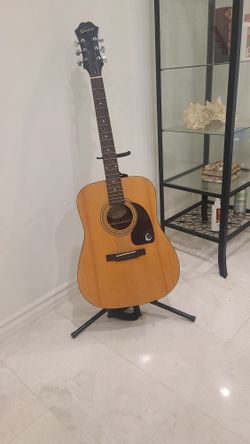Epiphone DR-100 NA 6-String Acoustic Guitar w/ Stands