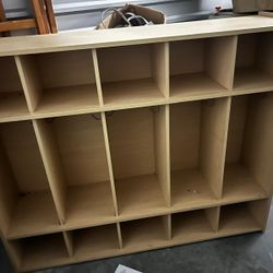 Kids Wooden Cubby Storage Shelf/Unit – Classroom or Entryway Organizer