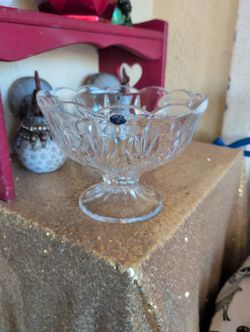 Vintage Bohemia Cristal Candy Or Vase