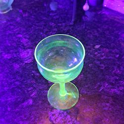 Uranium glass cup