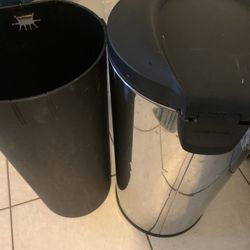 Stains steel Simple Human Trash Can 
