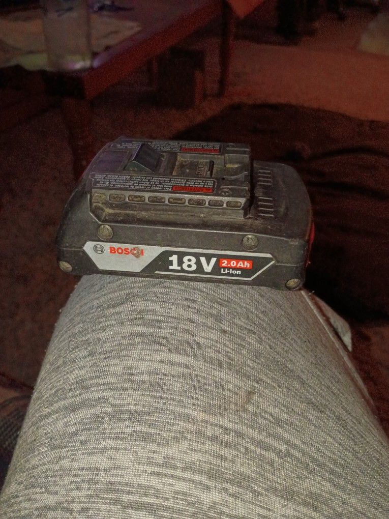 Bosch 18v 2.0ah Lithium Ion Battery