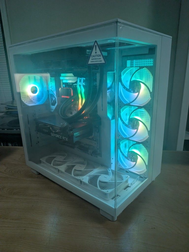 Intel Core Ultra 7 RGB Liquid Cooled Gaming PC RTX 3070 Window 11 Home 