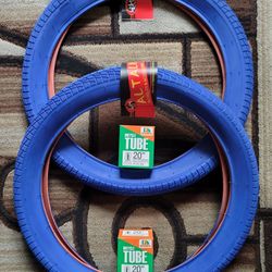 NEW Bicycle Bmx Fat Tires 20" Solid Blue