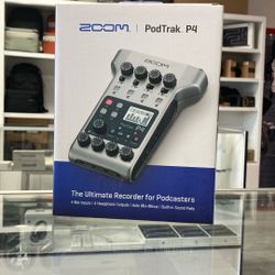 Zoom PodTrak P4 Recorder For Podcasters 