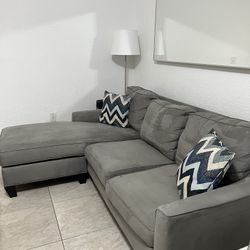 Grey Microfiber Couch