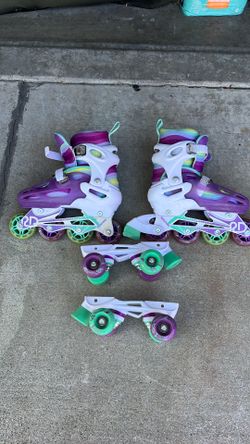 3 - 6 girl skates or roller blades