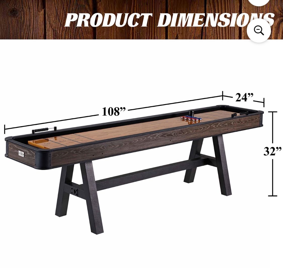 Shuffleboard table 9ft