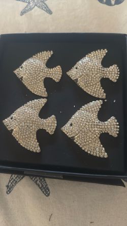 Fish Rhinestone Napkin Holder