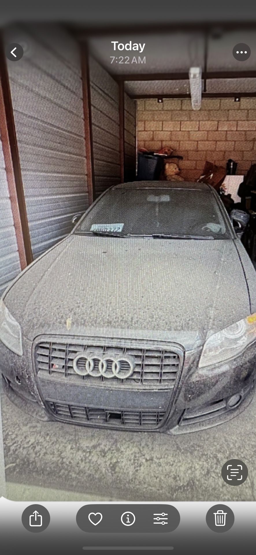 Barn find Audi Stored Since 2011
