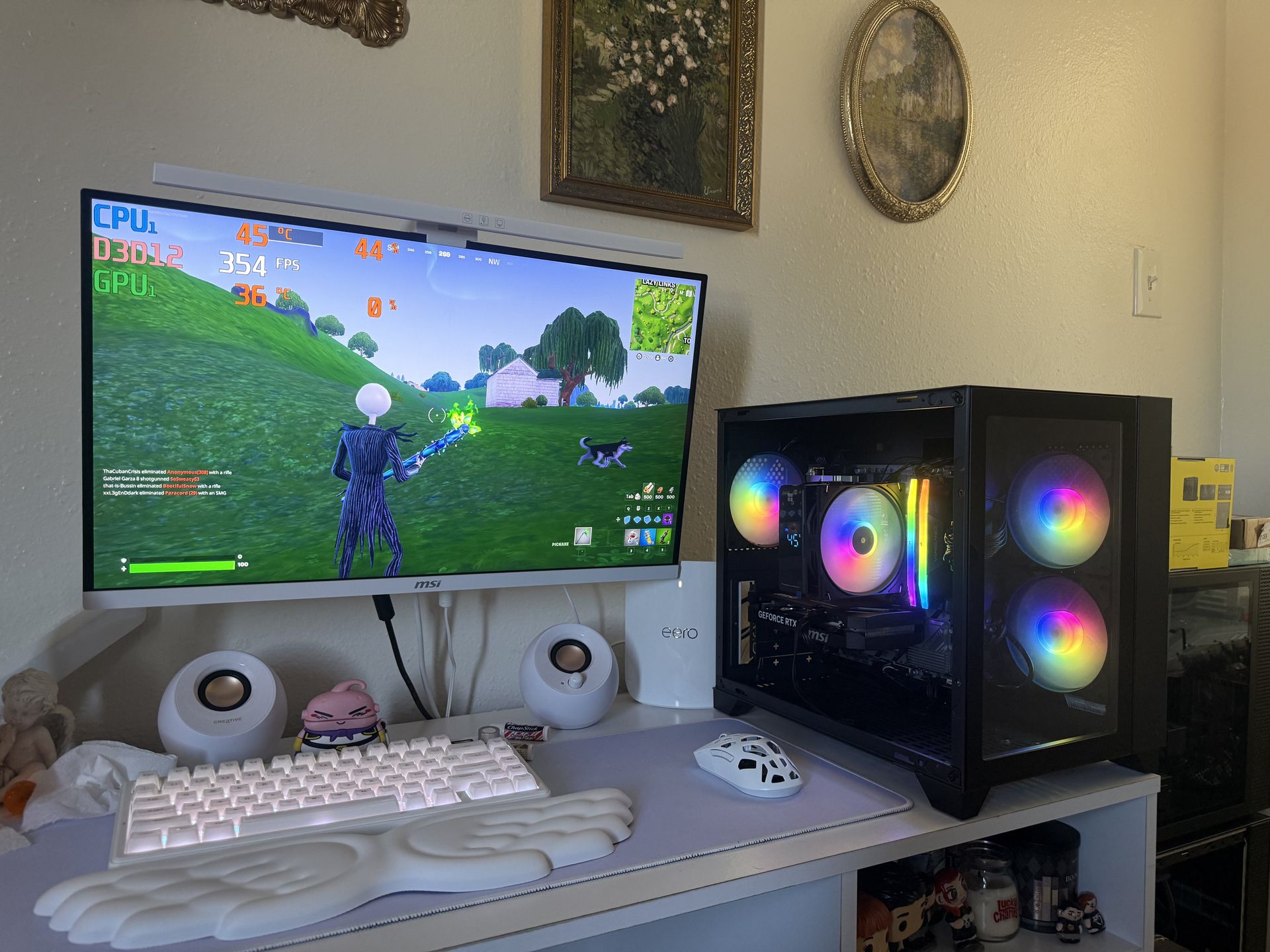 Black Gaming Pc Computer Desktop RTX 5060 / Ryzen 5 8500G