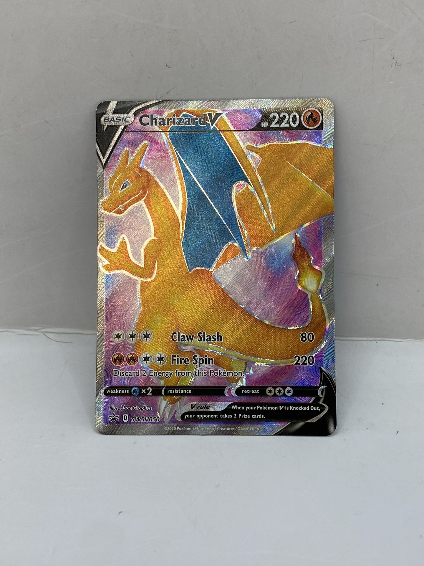 Charizard V SWSH050 Full Art Holo Pokemon Promo NM/MT