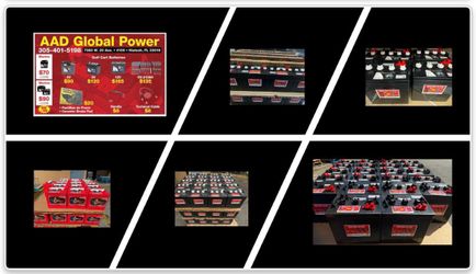 New 6volt batteries for export (no core no warranty)