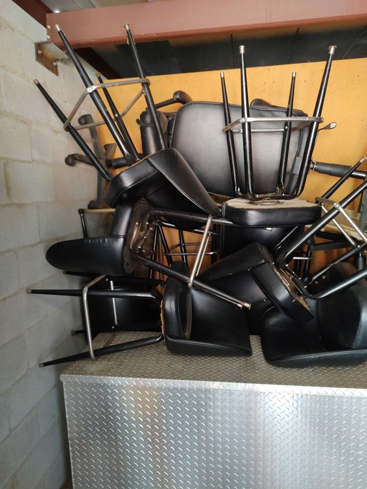 Bar Stools, Black and Comfortable