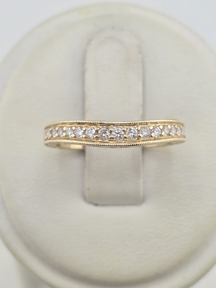 14k gold 1/3ctw vs diamond wedding band from Gabriel & Co